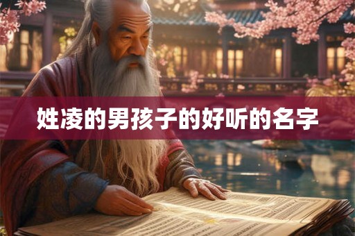 姓凌的男孩子的好听的名字