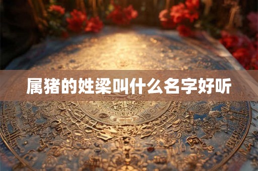 属猪的姓梁叫什么名字好听