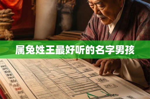 属兔姓王最好听的名字男孩