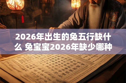 2026年出生的兔五行缺什么 兔宝宝2026年缺少哪种五行属性
