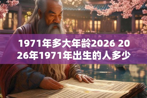 1971年多大年龄2026 2026年1971年出生的人多少岁 1971年多大年龄2026 2026年1971年出生的人多少岁