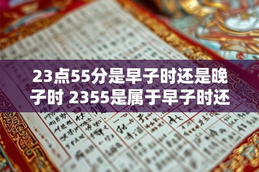 23点55分是早子时还是晚子时 2355是属于早子时还是晚子时