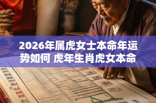 2026年属虎女士本命年运势如何 虎年生肖虎女本命年运气好不好