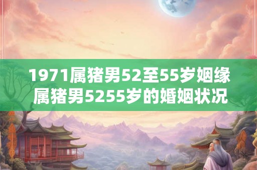 1971属猪男52至55岁姻缘 属猪男5255岁的婚姻状况如何