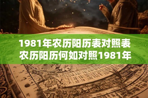 1981年农历阳历表对照表 农历阳历何如对照1981年表可指导 1981年农历阳历表对照表 农历阳历何如对照1981年表可指导