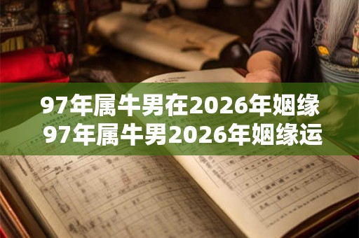 97年属牛男在2026年姻缘 97年属牛男2026年姻缘运如何 97年属牛男在2026年姻缘 97年属牛男2026年姻缘运如何