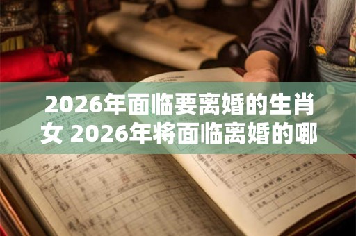2026年面临要离婚的生肖女 2026年将面临离婚的哪些生肖女