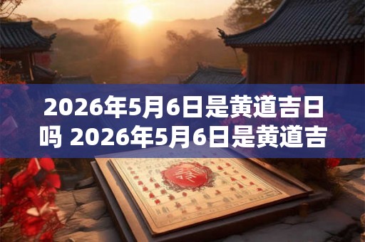 2026年5月6日是黄道吉日吗 2026年5月6日是黄道吉日吗 2026年5月6日是黄道吉日吗 2026年5月6日是黄道吉日吗