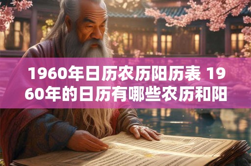 1960年日历农历阳历表 1960年的日历有哪些农历和阳历日期 1960年日历农历阳历表 1960年的日历有哪些农历和阳历日期