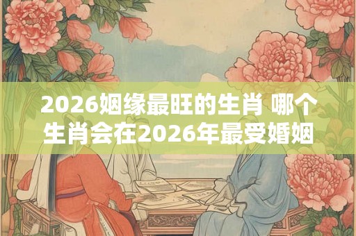 2026姻缘最旺的生肖 哪个生肖会在2026年最受婚姻运的青睐