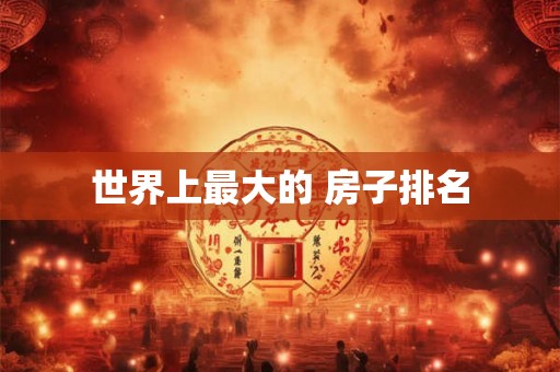 世界上最大的 房子排名