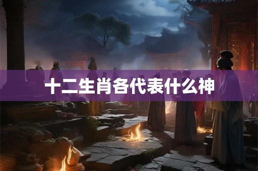 十二生肖各代表什么神