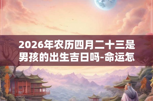 2026年农历四月二十三是男孩的出生吉日吗-命运怎么样
