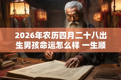 2026年农历四月二十八出生男孩命运怎么样 一生顺利吗
