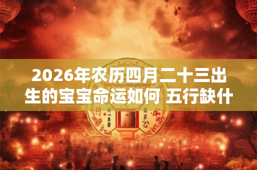 2026年农历四月二十三出生的宝宝命运如何 五行缺什么