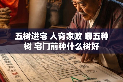 五树进宅 人穷家败 哪五种树 宅门前种什么树好