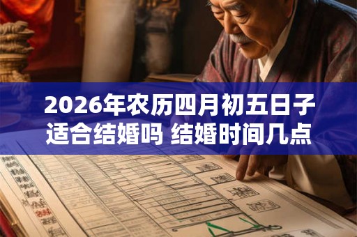 2026年农历四月初五日子适合结婚吗 结婚时间几点吉利