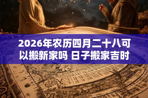 2026年农历四月二十八可以搬新家吗 日子搬家吉时一览