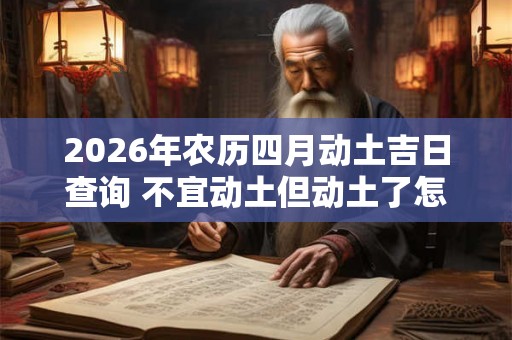 2026年农历四月动土吉日查询 不宜动土但动土了怎么办