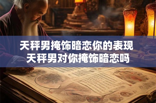 天秤男掩饰暗恋你的表现 天秤男对你掩饰暗恋吗