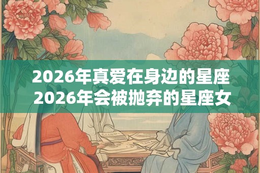 2026年真爱在身边的星座 2026年会被抛弃的星座女