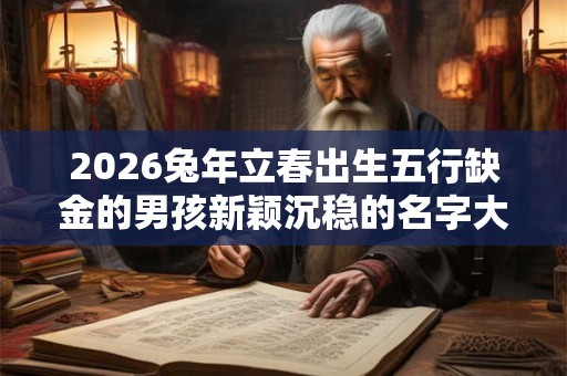 2026兔年立春出生五行缺金的男孩新颖沉稳的名字大全集