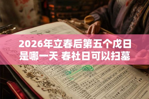 2026年立春后第五个戊日是哪一天 春社日可以扫墓吗