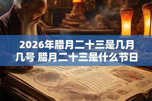 2026年腊月二十三是几月几号 腊月二十三是什么节日