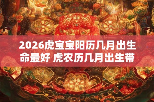 2026虎宝宝阳历几月出生命最好 虎农历几月出生带财