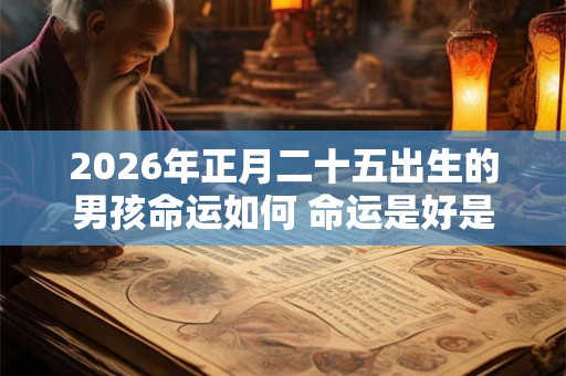 2026年正月二十五出生的男孩命运如何 命运是好是坏
