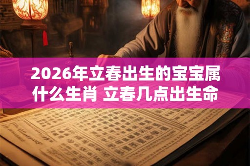 2026年立春出生的宝宝属什么生肖 立春几点出生命好