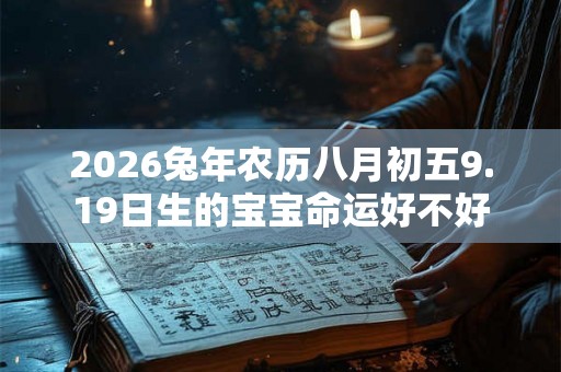 2026兔年农历八月初五9.19日生的宝宝命运好不好