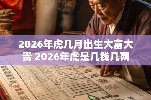 2026年虎几月出生大富大贵 2026年虎是几钱几两