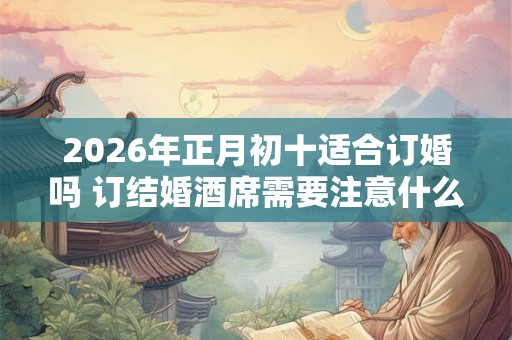 2026年正月初十适合订婚吗 订结婚酒席需要注意什么