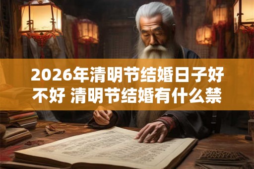 2026年清明节结婚日子好不好 清明节结婚有什么禁忌