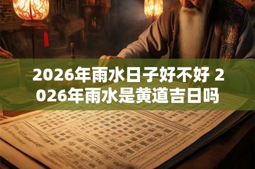 2026年雨水日子好不好 2026年雨水是黄道吉日吗