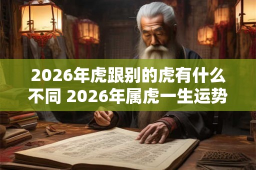 2026年虎跟别的虎有什么不同 2026年属虎一生运势