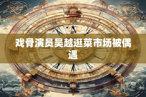 戏骨演员吴越逛菜市场被偶遇