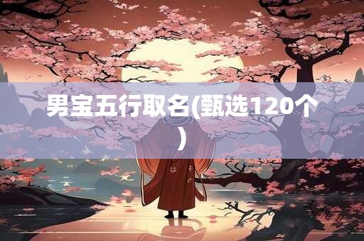 男宝五行取名(甄选120个)