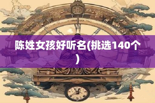陈姓女孩好听名(挑选140个)