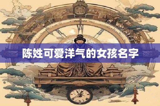 陈姓可爱洋气的女孩名字