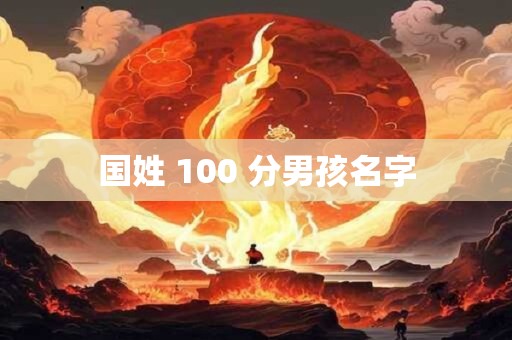 详细阅读:国姓 100 分男孩名字 国姓 100 分男孩名字