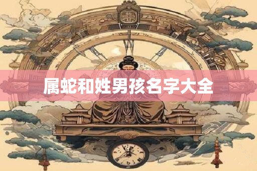 属蛇和姓男孩名字大全