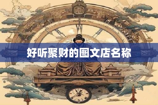 好听聚财的图文店名称