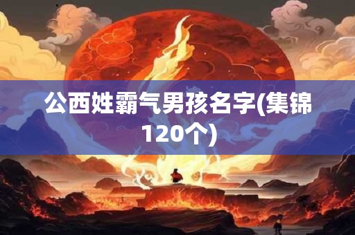 公西姓霸气男孩名字(集锦120个)