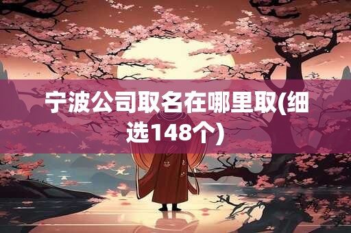 宁波公司取名在哪里取(细选148个)