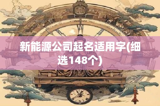 新能源公司起名适用字(细选148个)
