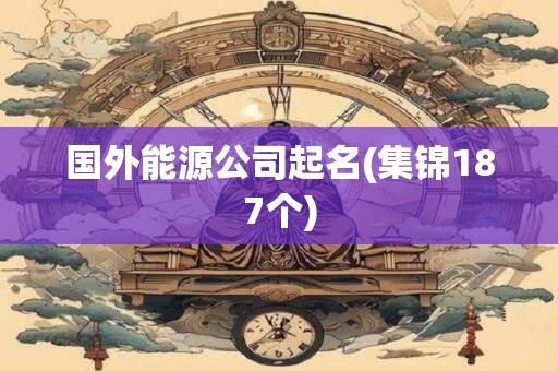国外能源公司起名(集锦187个)