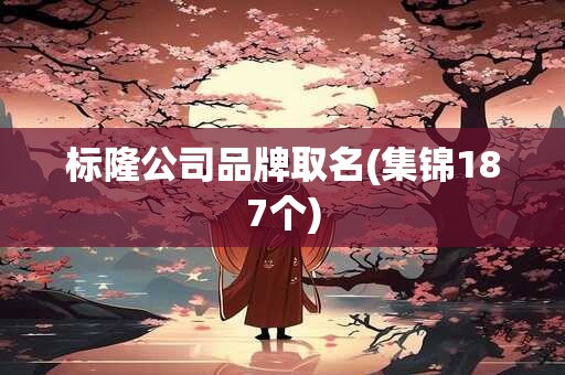 标隆公司品牌取名(集锦187个)