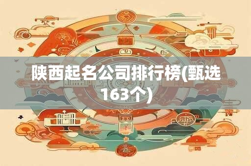 陕西起名公司排行榜(甄选163个)